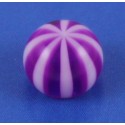 Faux Piercing Langue Rayure Violet Bioflex