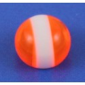 Faux Piercing Langue Orange et Blanc Bioflex