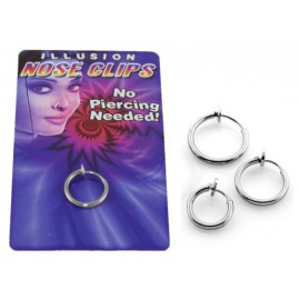 Faux Piercing Nez Anneau Acier