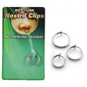 Faux Piercing Nez Anneau Septum Acier