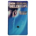 Faux Piercing Helix Petite Boule Noire Anodisé