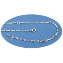 Piercing chaine de taille maille ajourée argent massif 925