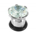 Piercing Plug Acier Cristal