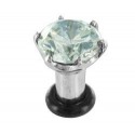 Piercing Plug Acier Cristal