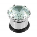 Piercing Plug Acier Cristal