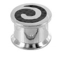 Piercing Plug Acier Spiral Carbone