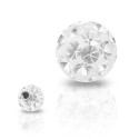 Boule Piercing Cristal Recouverte de Résine Taille 1,2mm