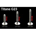 Tige labret titane G23