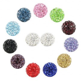 Boule piercing cristal