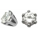 Accessoire Piercing Cristal Serti en Argent 925