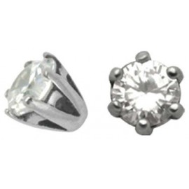 Accessoire piercing cristal serti en argent 925