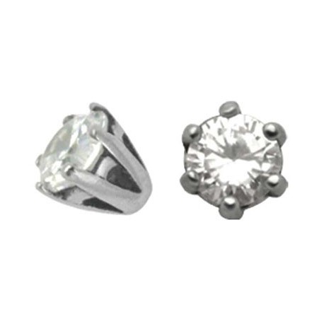 Accessoire Piercing Cristal Serti en Argent 925