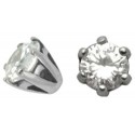 Accessoire piercing cristal serti en argent 925