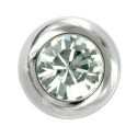 Boule de Piercing Cristal 