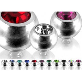 Boule de Piercing Cristal 