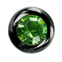 Boule Piercing Noire Anodisé Cristal