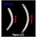 Tige Piercing Nombril Titane G23
