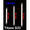 Tige Piercing Langue Titane G23