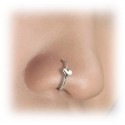 Piercing Nez Anneau Coeur Argent 925