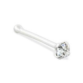 Nez argent 925 cristal serti