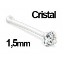 Piercing Nez Argent 925 Cristal Serti