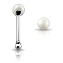 Nez argent 925 fausse boule perle