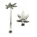 Piercing Nez Feuille Argent 925