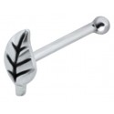 Piercing Nez Argent 925 Petite Feuille