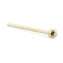 Piercing Nez Boule Plaqué Or 750/000