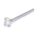 Piercing Nez Cristal Serti Argent 925