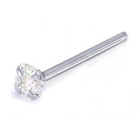 Nez cristal serti argent 925