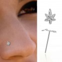 Piercing Nez Feuille Argent 925