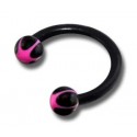 Piercing Fer à Cheval Boule Etoilé Bioflex Tige 8mm