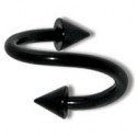 Piercing Spiral Pic 3mm Ligne Noire