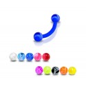 Piercing Arcade Boule Multi Couleurs Bioflex