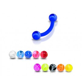 Piercing Arcade Boule Multi Couleurs Bioflex