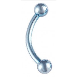 Piercing Arcade Acier Boule Bleue