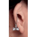 Piercing Helix Cristal Ruban Pendant Argent 925