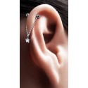 Piercing Helix Cristal Pendant Argent 925