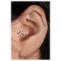 Piercing Tragus Motif Cristal Argent 925 Tige Bioflex