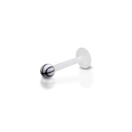 Piercing Tragus Boule Rayé Bioflex