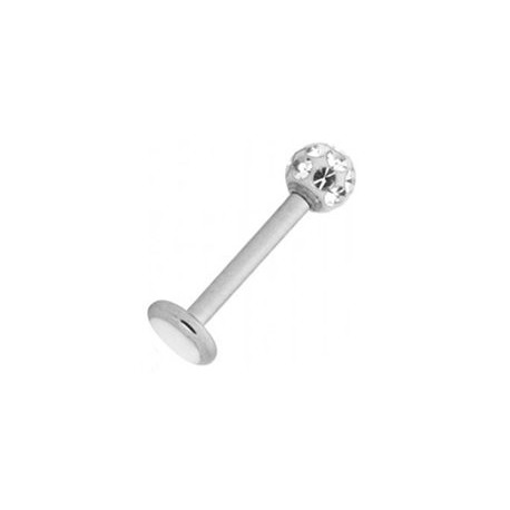 Piercing Tragus Titane G23 Boule Cristal Recouverte de Résine