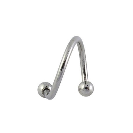 Piercing Tragus Anneau Spiral Boule Acier