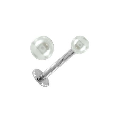 Piercing Tragus Acier Fausse Boule Perle