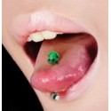 Piercing Langue Acier Grenouille