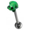 Piercing Langue Acier Grenouille