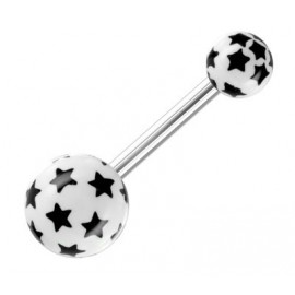 Piercing Nombril Titane G23 Boule Etoile 