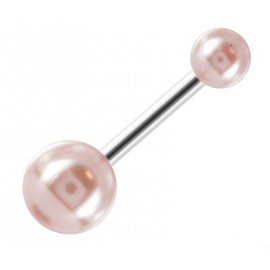 Piercing Nombril Titane G23 Boule Perle Rose