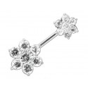 Piercing Nombril Double Fleurs