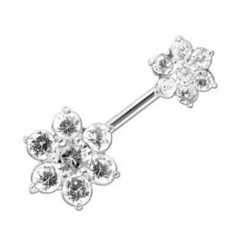 Piercing Nombril Double Fleurs